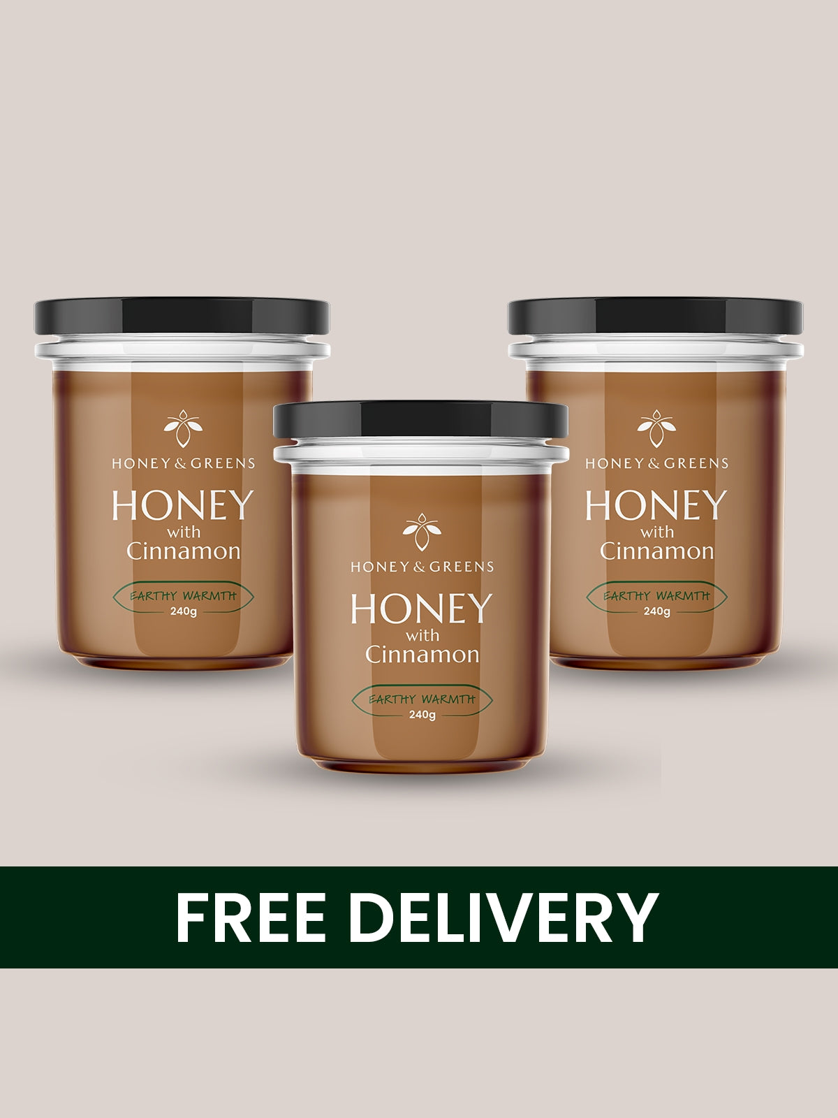 British Honey with Cinnamon (3 Pack)