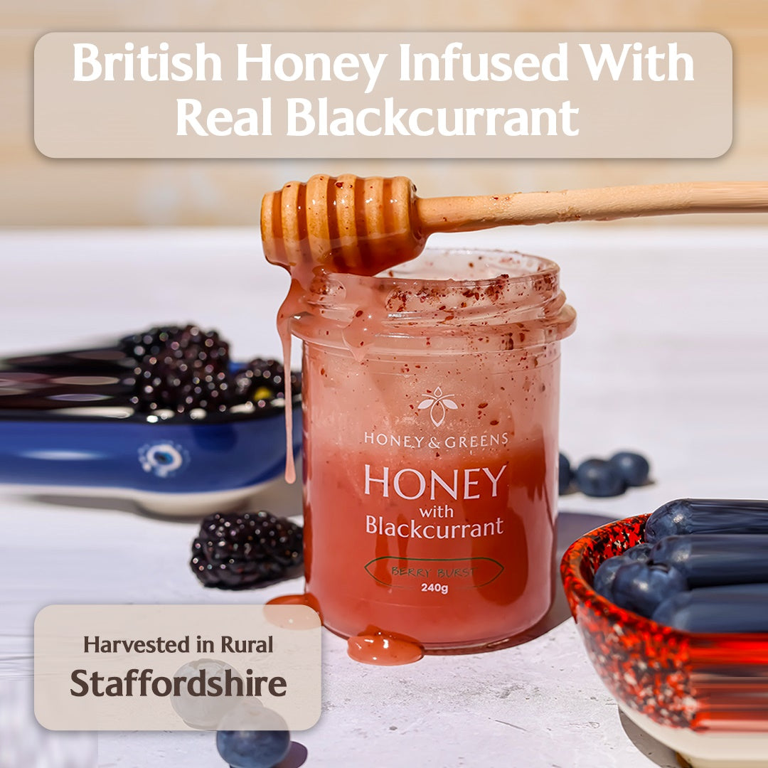 British Honey with Blackcurrant 240g