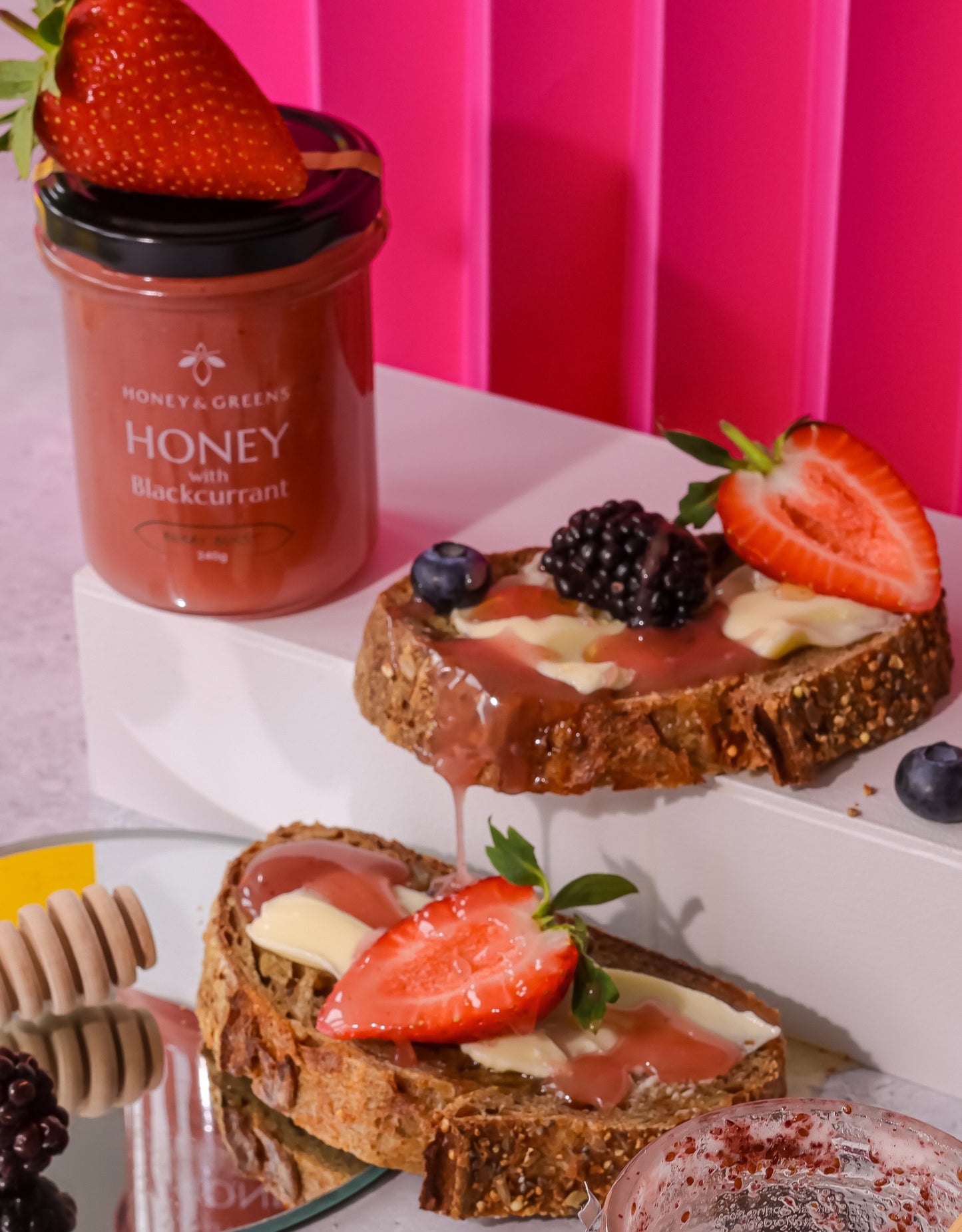 British Honey with Blackcurrant 240g