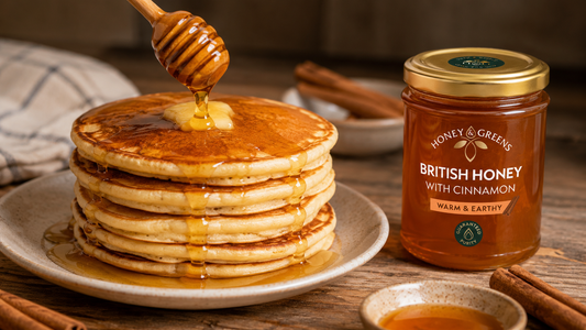 Fluffy Cinnamon Honey Pancakes Recipe