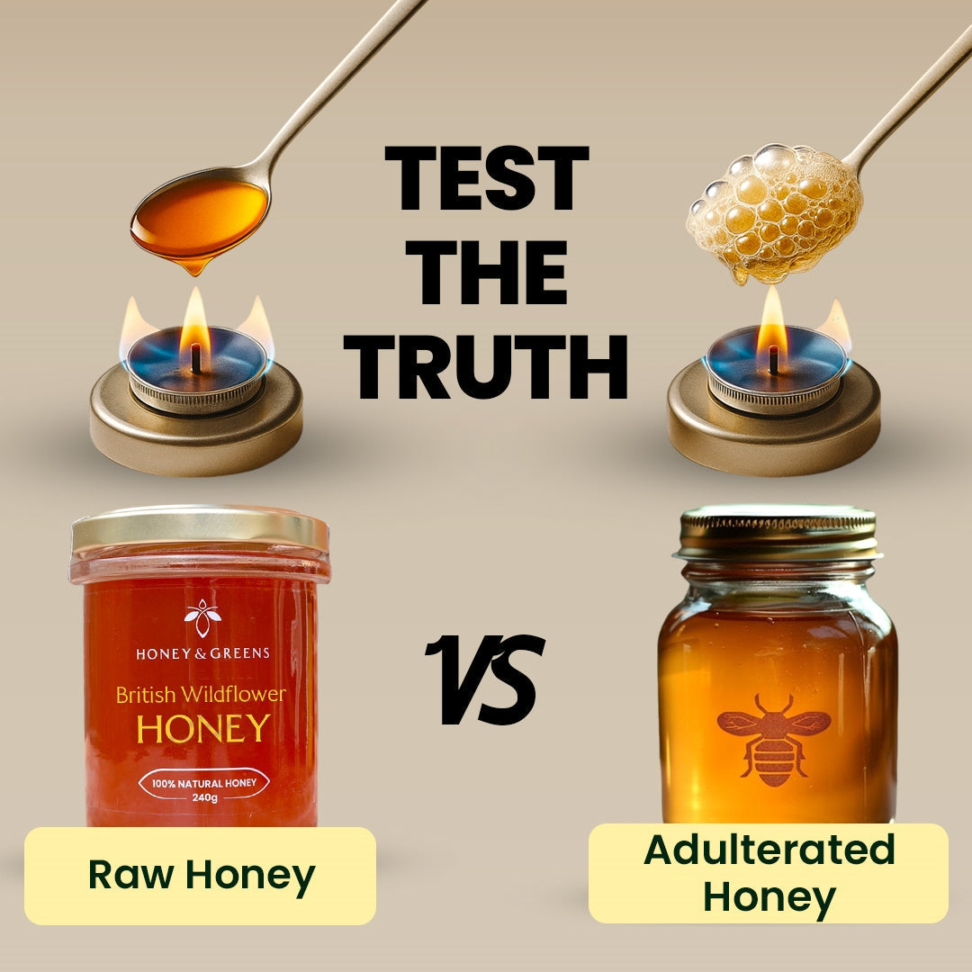 raw honey vs adulterated honey test
