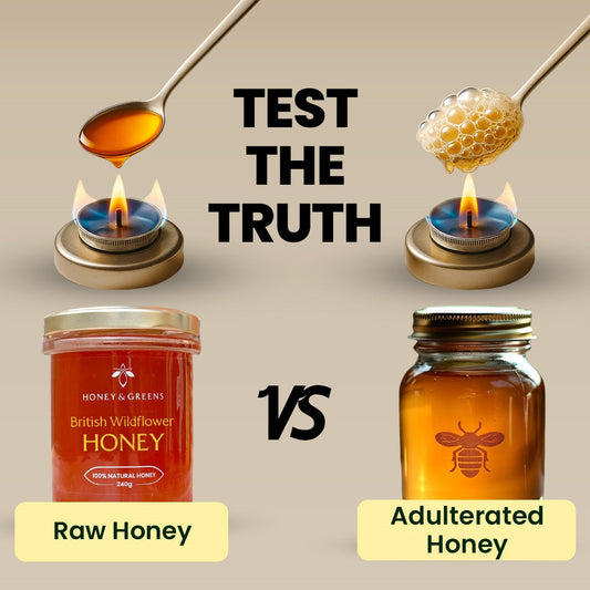 raw honey vs adulterated honey test