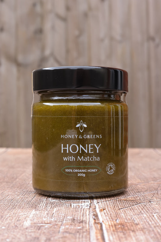 Organic Honey with Matcha 200g