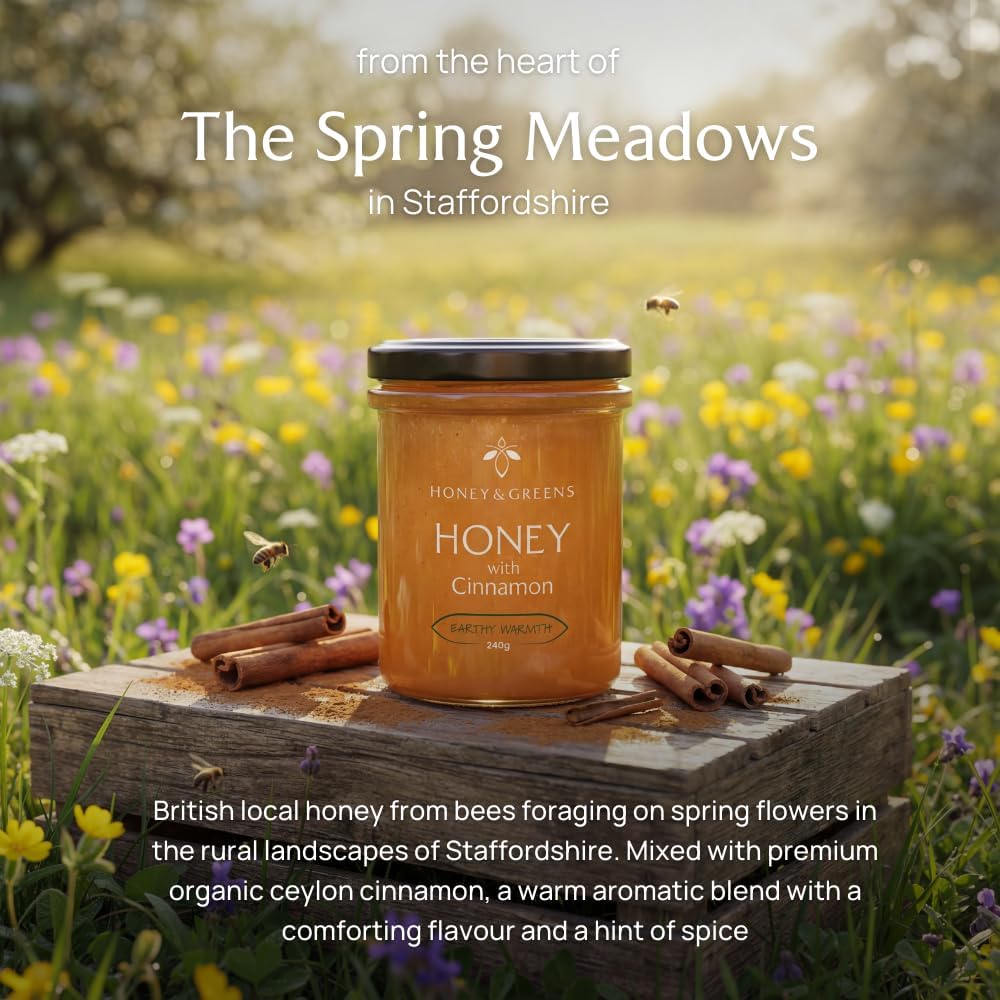 British Honey with Cinnamon 240g
