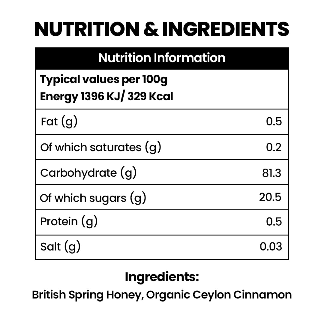 British Honey with Cinnamon 240g