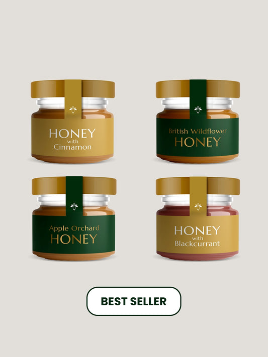 British Honey Taster Set (30g x 4 jars)