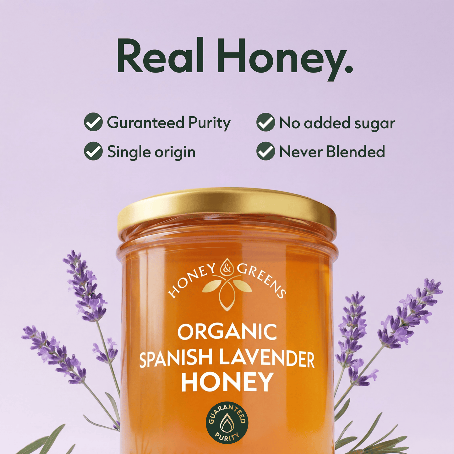 Organic Lavender Honey 240g