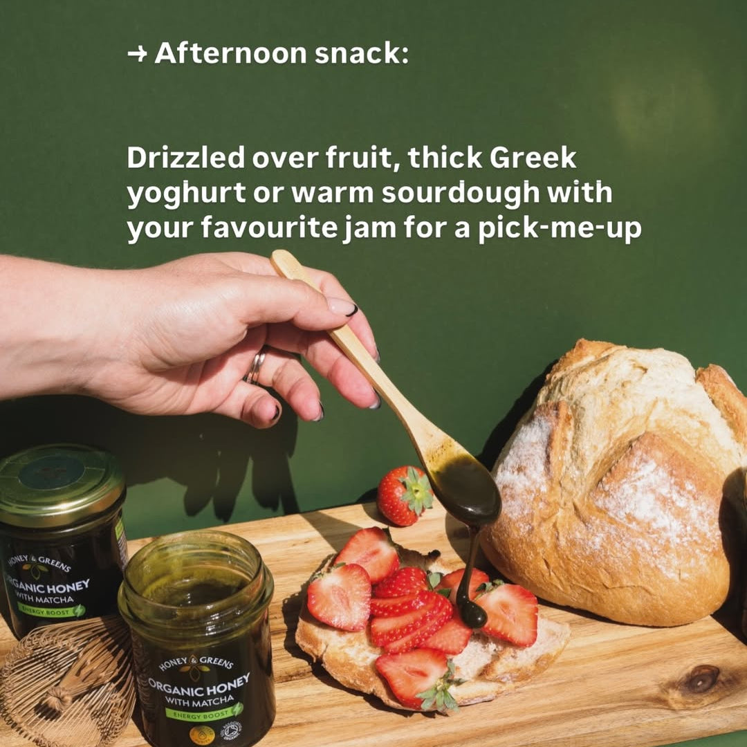 Organic Honey with Matcha 240g