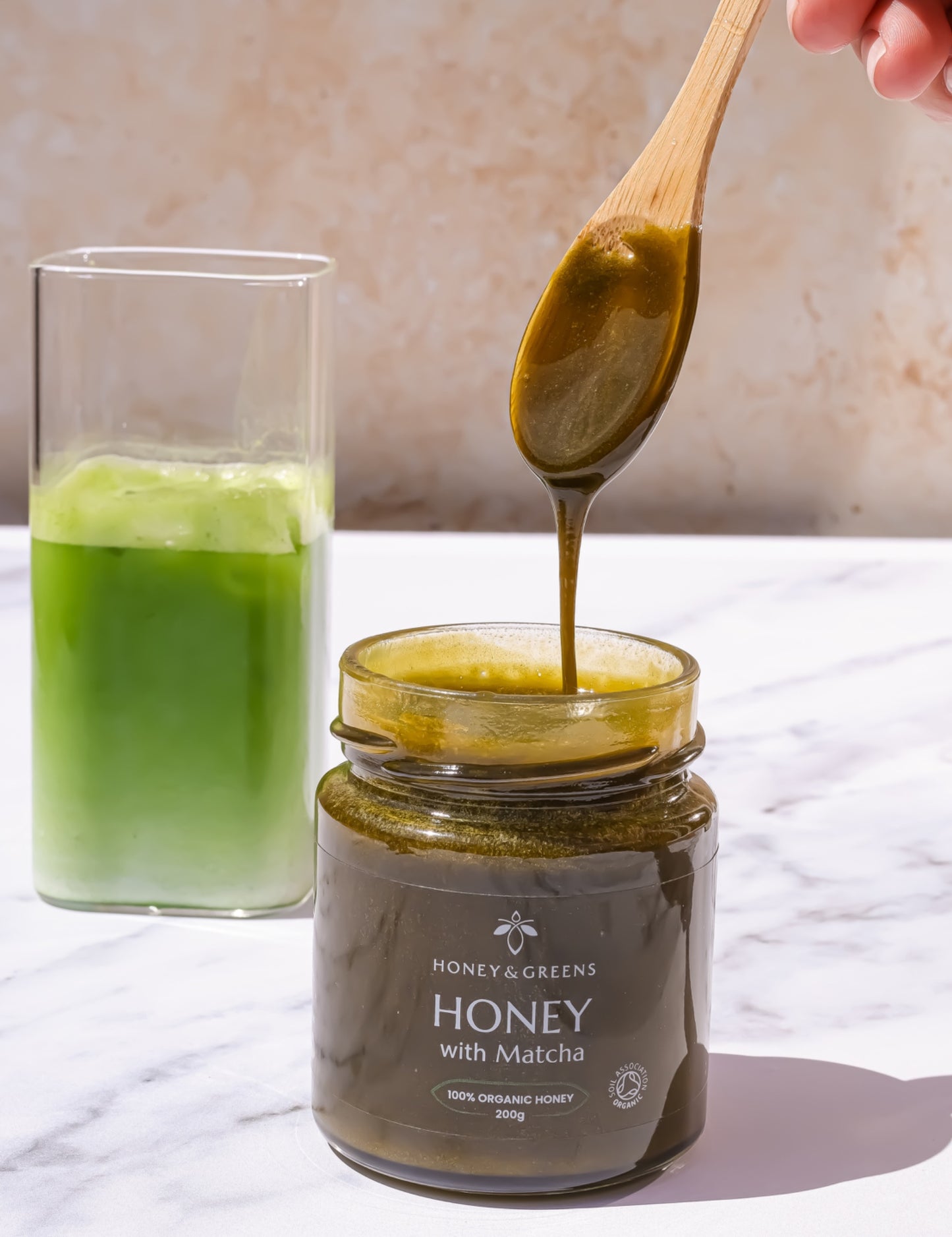 Organic Honey with Matcha 200g