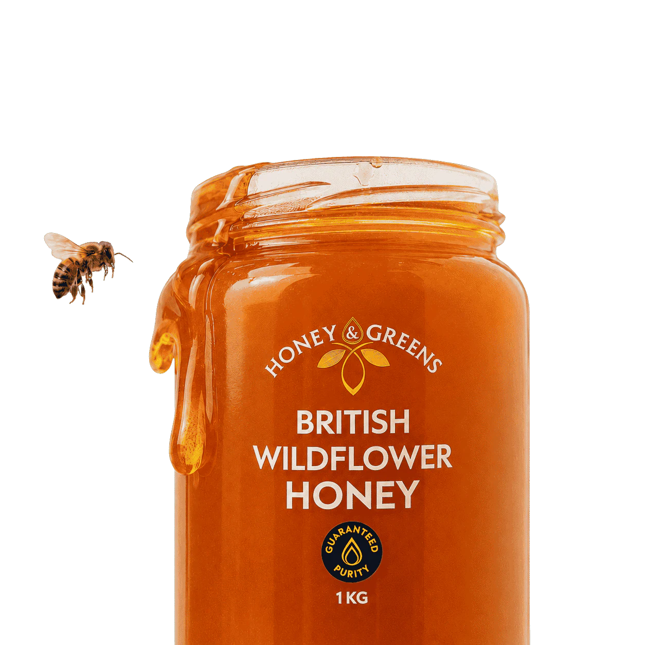 Honey & Greens British honey with cinnamon jar